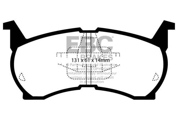 Stabdžių kaladėlės EBC "Ultimax" DP490