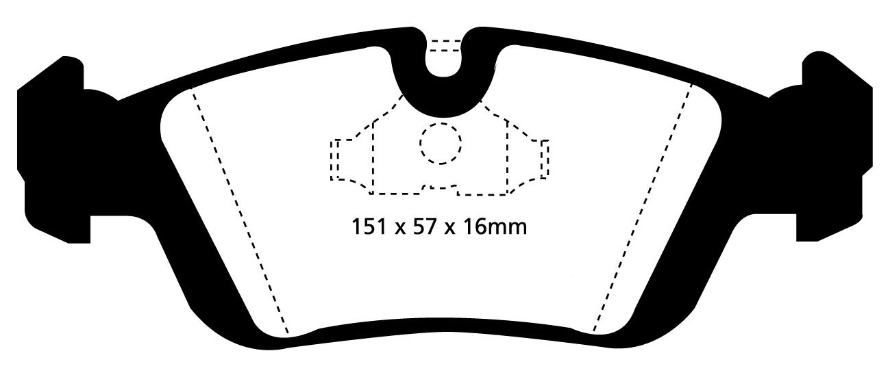 Stabdžių kaladėlės EBC "Yellowstuff" DP4914R