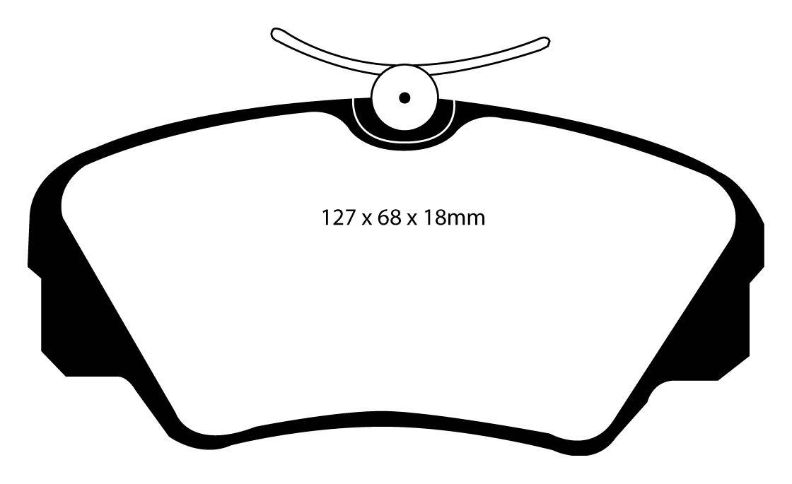 Stabdžių kaladėlės EBC "Yellowstuff" DP4937R