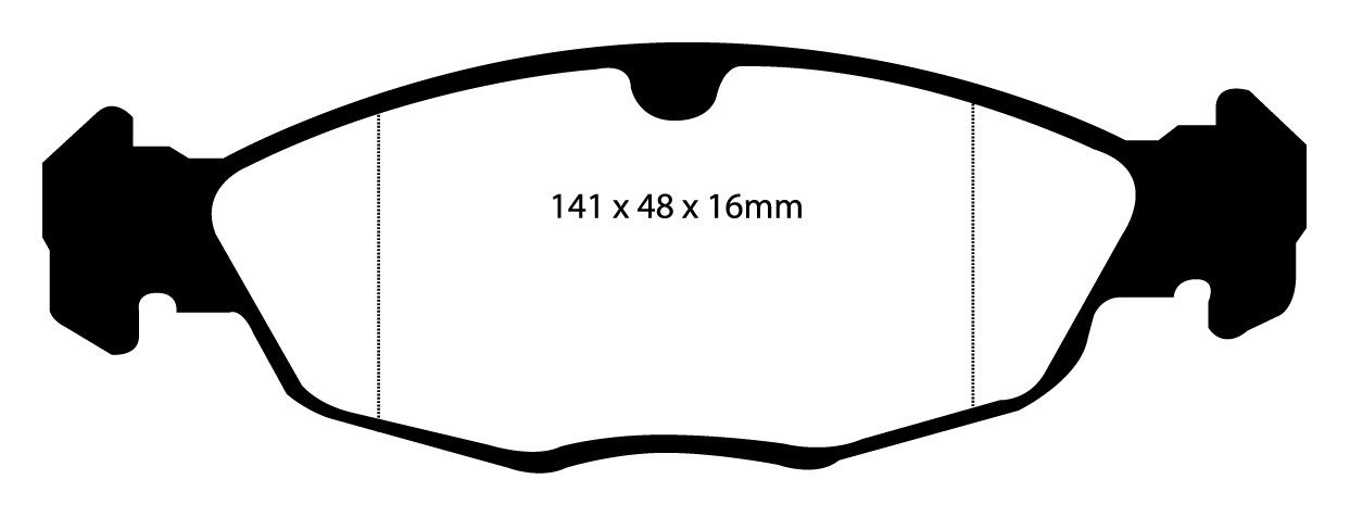 Stabdžių kaladėlės EBC "Yellowstuff" DP4940R