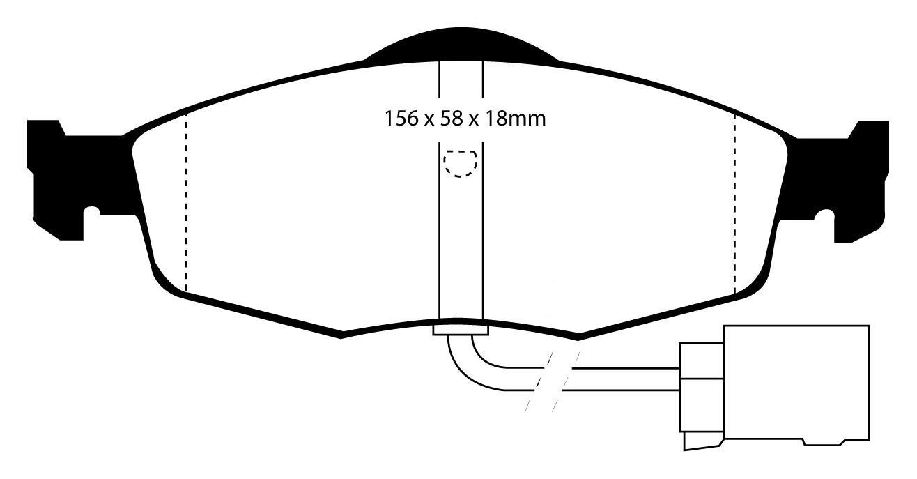 Stabdžių kaladėlės EBC "Yellowstuff" DP4955R