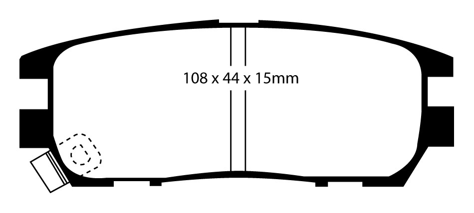 Stabdžių kaladėlės EBC "Yellowstuff" DP4958R