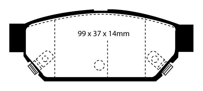 Stabdžių kaladėlės EBC "Yellowstuff" DP4986R