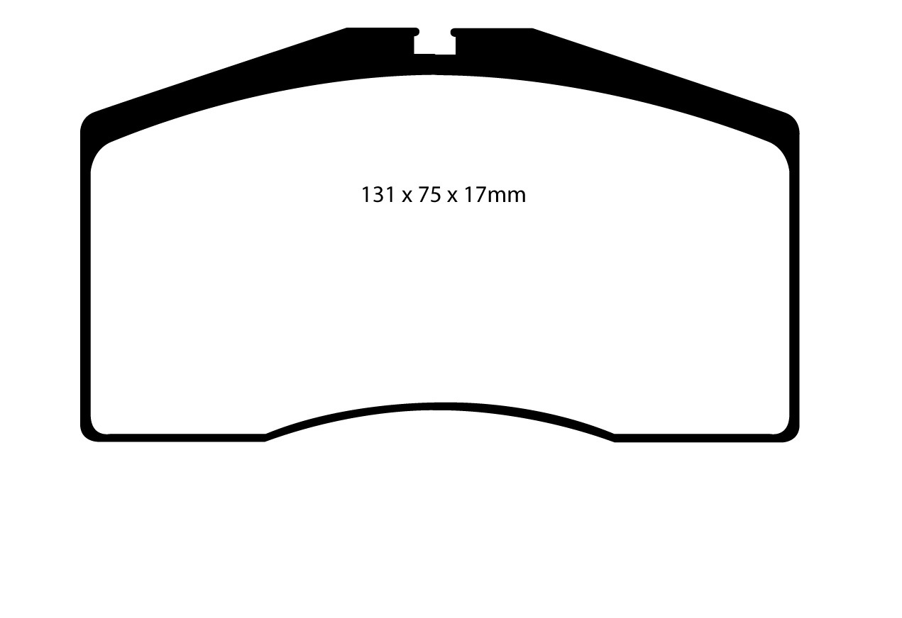 Stabdžių kaladėlės EBC "Yellowstuff" DP4997R
