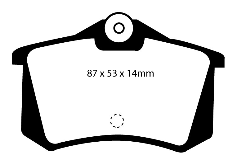 Stabdžių kaladėlės EBC "Yellowstuff" DP4999R