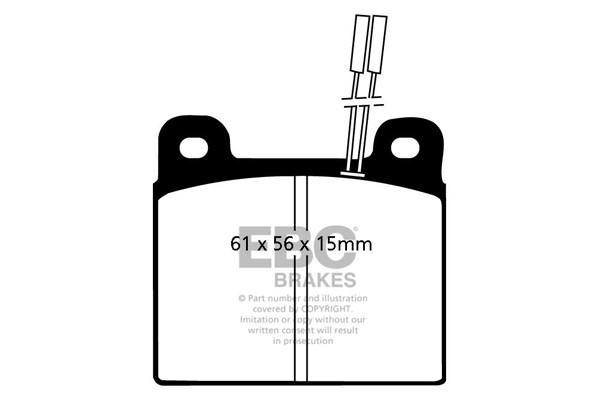 Stabdžių kaladėlės EBC "Ultimax" DP507