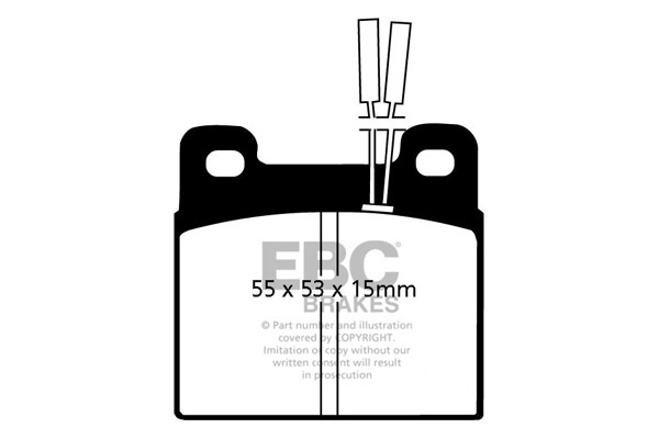 Stabdžių kaladėlės EBC "Ultimax" DP508