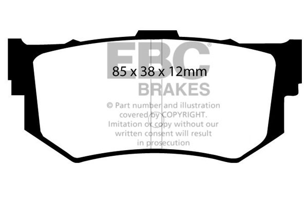 Stabdžių kaladėlės EBC "Ultimax" DP514