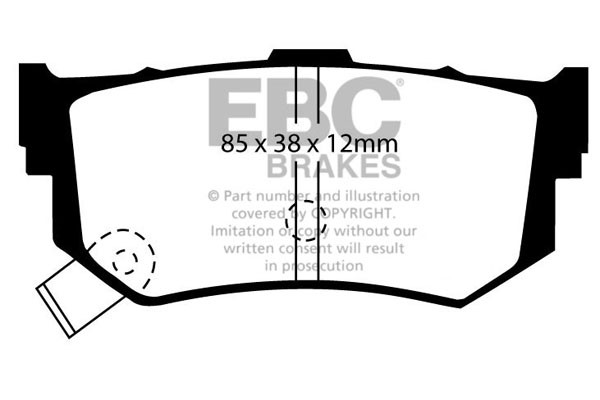 Stabdžių kaladėlės EBC "Ultimax" DP514/2