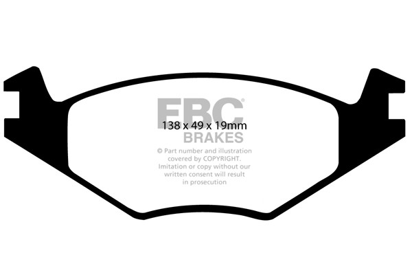 Stabdžių kaladėlės EBC "Ultimax" DP517/2