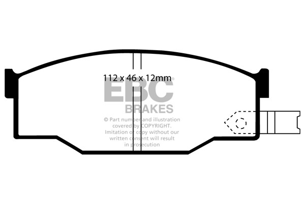 Stabdžių kaladėlės EBC "Ultimax" DP531
