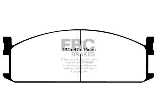 Stabdžių kaladėlės EBC "Ultimax" DP535