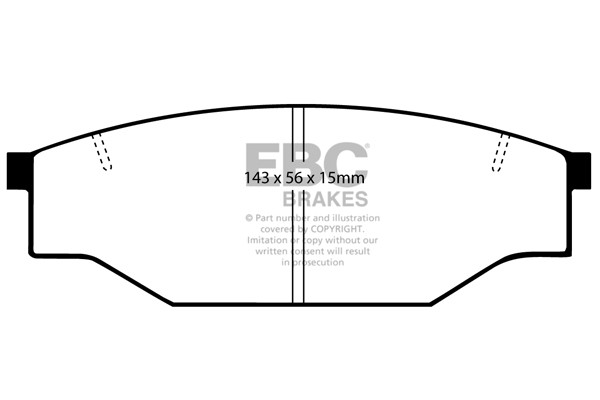 Stabdžių kaladėlės EBC "Ultimax" DP539