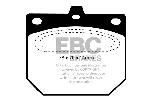 Stabdžių kaladėlės EBC "Ultimax" DP562
