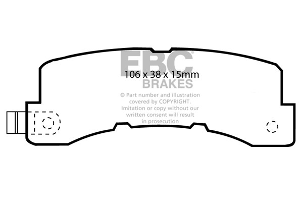 Stabdžių kaladėlės EBC "Ultimax" DP569
