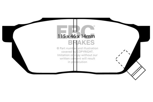 Stabdžių kaladėlės EBC "Ultimax" DP570