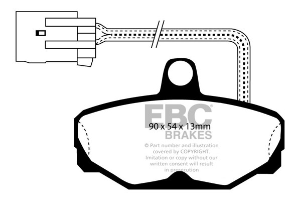 Stabdžių kaladėlės EBC "Ultimax" DP571/2
