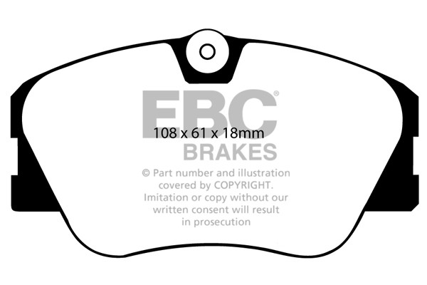 Stabdžių kaladėlės EBC "Ultimax" DP577