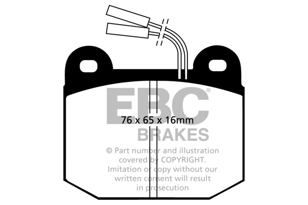 Stabdžių kaladėlės EBC "Ultimax" DP578