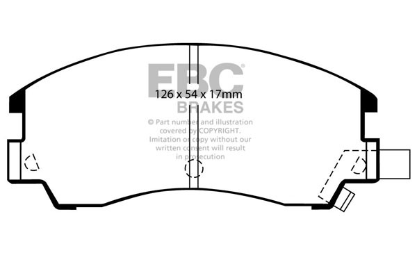 Stabdžių kaladėlės EBC "Ultimax" DP582