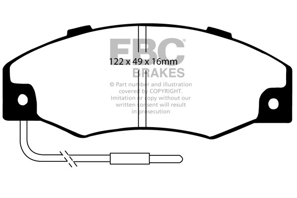 Stabdžių kaladėlės EBC "Ultimax" DP604