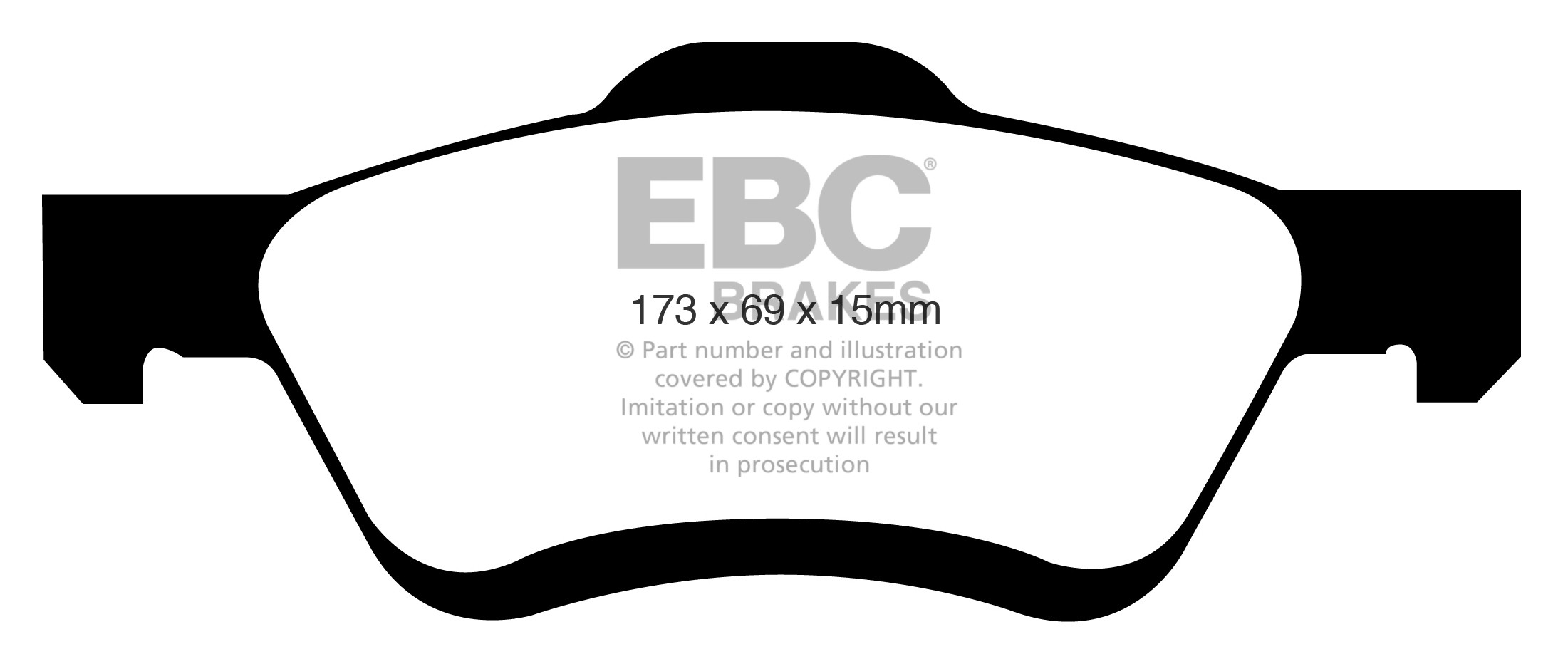 Stabdžių kaladėlės EBC "Greenstuff" DP61709