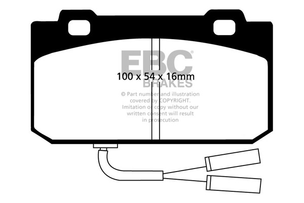 Stabdžių kaladėlės EBC "Ultimax" DP625