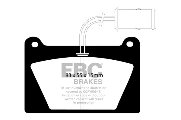 Stabdžių kaladėlės EBC "Ultimax" DP627
