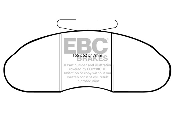 Stabdžių kaladėlės EBC "Ultimax" DP633