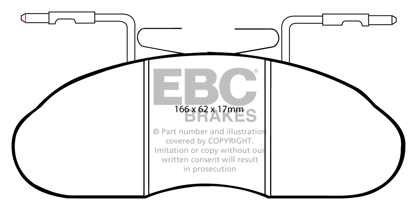 Stabdžių kaladėlės EBC "Ultimax" DP633/2