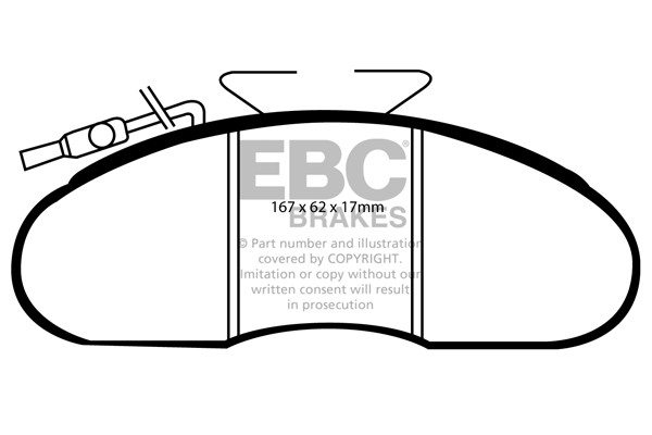 Stabdžių kaladėlės EBC "Ultimax" DP633/3