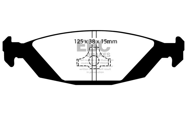 Stabdžių kaladėlės EBC "Ultimax" DP635