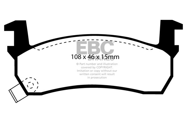 Stabdžių kaladėlės EBC "Ultimax" DP636