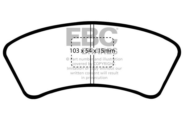 Stabdžių kaladėlės EBC "Ultimax" DP640