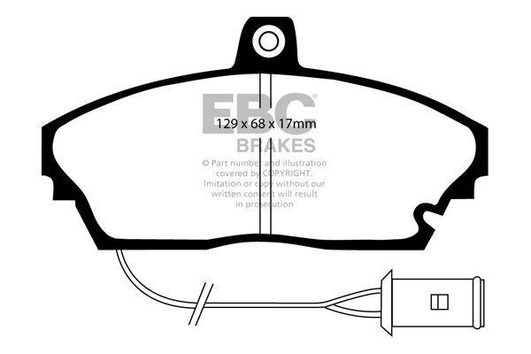 Stabdžių kaladėlės EBC "Ultimax" DP643