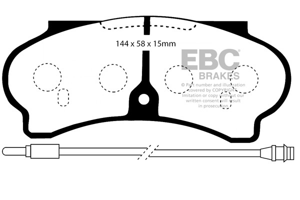 Stabdžių kaladėlės EBC "Ultimax" DP652