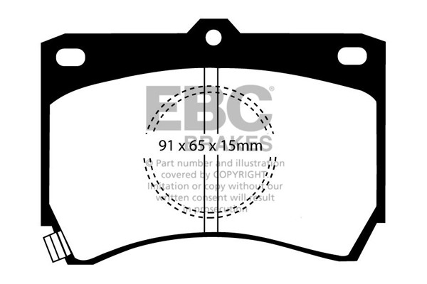 Stabdžių kaladėlės EBC "Ultimax" DP655