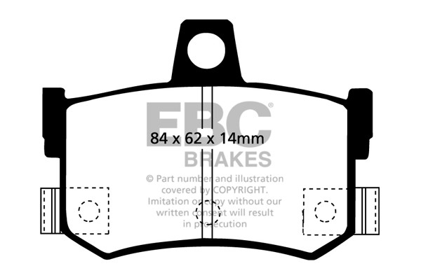 Stabdžių kaladėlės EBC "Ultimax" DP662/2