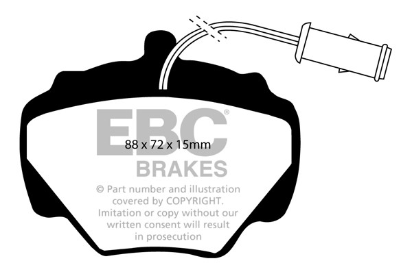 Stabdžių kaladėlės EBC "Ultimax" DP663