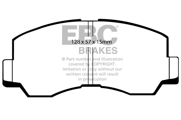 Stabdžių kaladėlės EBC "Ultimax" DP667