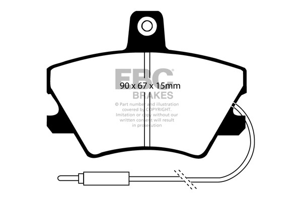 Stabdžių kaladėlės EBC "Ultimax" DP668