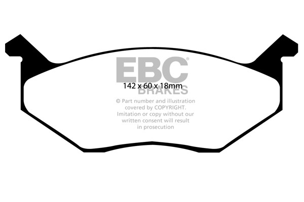 Stabdžių kaladėlės EBC "Ultimax" DP678