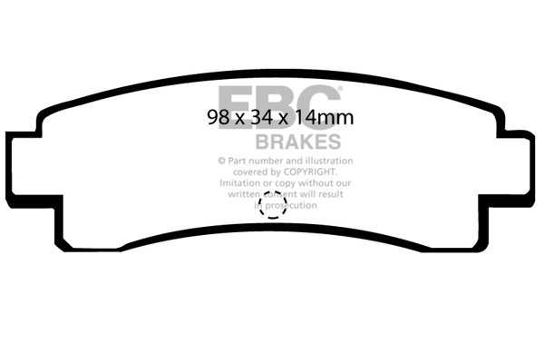Stabdžių kaladėlės EBC "Ultimax" DP682