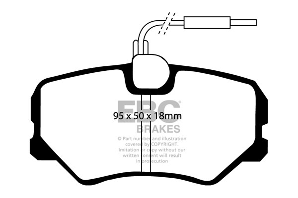 Stabdžių kaladėlės EBC "Ultimax" DP687
