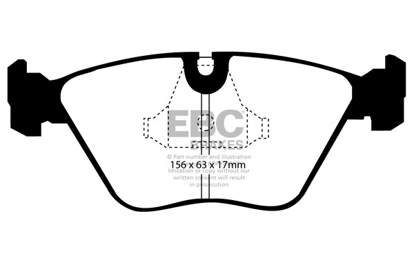 Stabdžių kaladėlės EBC "Ultimax" DP689/2