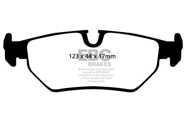 Stabdžių kaladėlės EBC "Ultimax" DP690/2