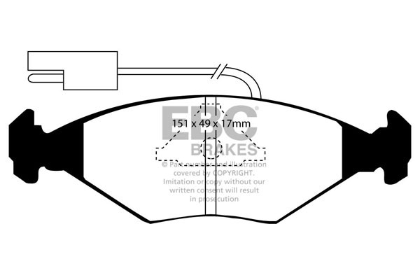 Stabdžių kaladėlės EBC "Ultimax" DP704
