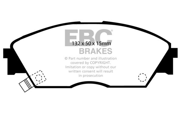Stabdžių kaladėlės EBC "Ultimax" DP706