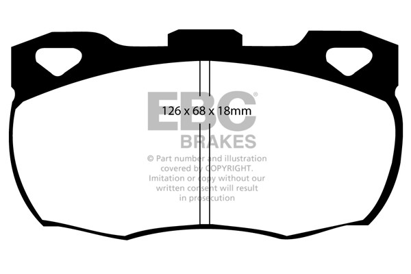 Stabdžių kaladėlės EBC "Ultimax" DP708