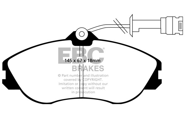 Stabdžių kaladėlės EBC "Ultimax" DP711